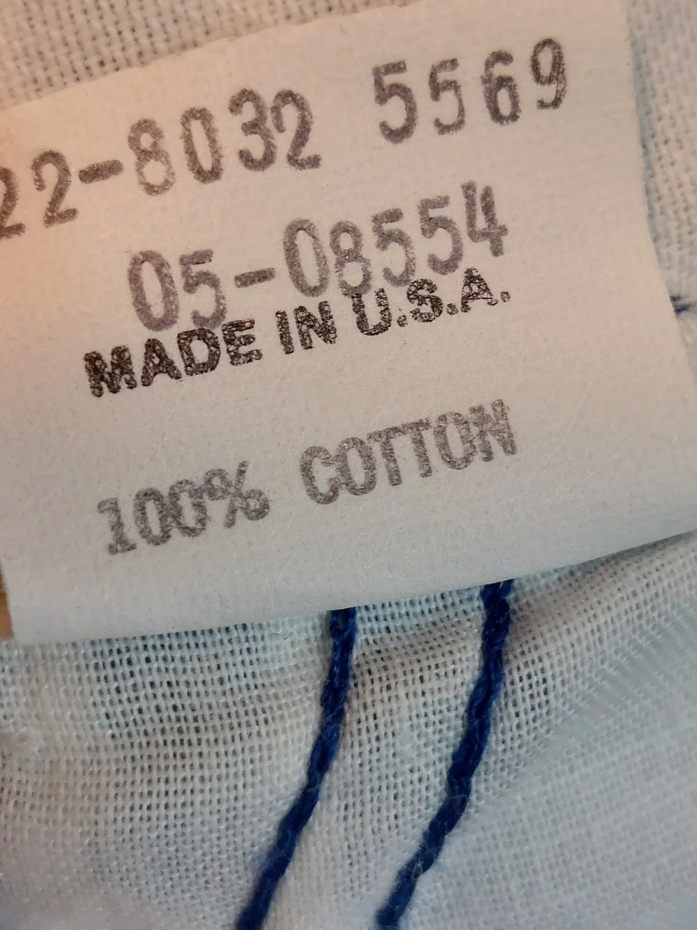 Vintage OshKosh B'gosh Made In USA Blue Stripe Kids Overalls Size 6-9 Months